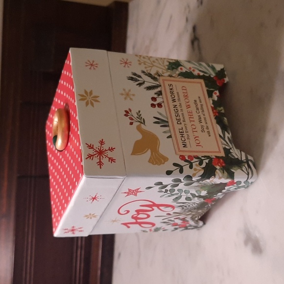 NWT. Michel Design Works Joy to the World Soy Candle in Decorative Box - Picture 9 of 13